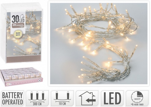 Гірлянда внутрішня AХ9800640 світлодіодна (LED) 30 ламп 3 м 