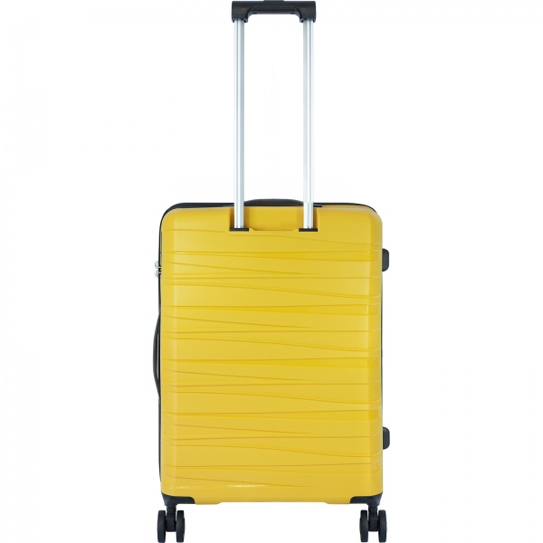 Чемодан Eagle 76 л желтый M (с расширителем) 