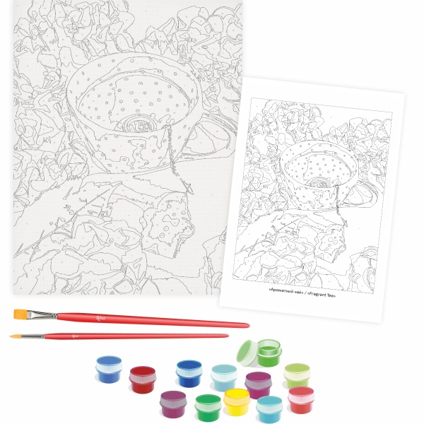 Картина за номерами Ароматний чай 35x45 см Rosa Start 
