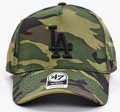 Кепка 47 Brand DT LOS ANGELES DODGERS GROVE B-GRVSP12CNP-CMA OS хаки