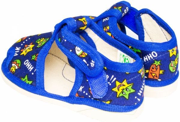 Капці для хлопчиків Экотапок Сандалик новий сині 1085 р.21