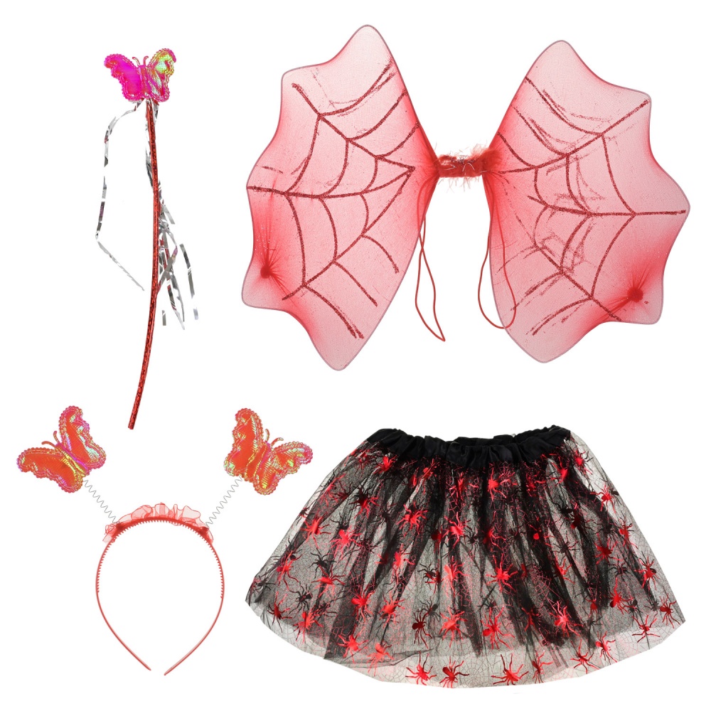 Костюм дитячий карнавальний Shantou (спідниця, крила, обруч, чарівна паличка) в асортименті E2506-1