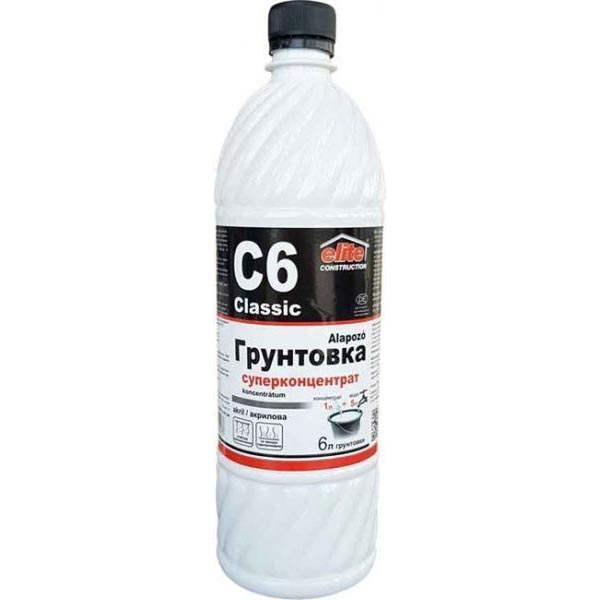 Ґрунтовка універсальна Elite Construction Концентрат Праймер Класик-6 1 л