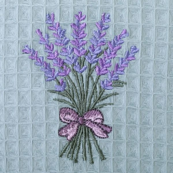 Набір рушників з вишивкою 45x60 см Homeline фіолетовий/блакитний 