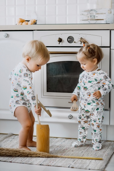 Боди детское для мальчика ТМ Софія Pirates р.80 молочный 311180 