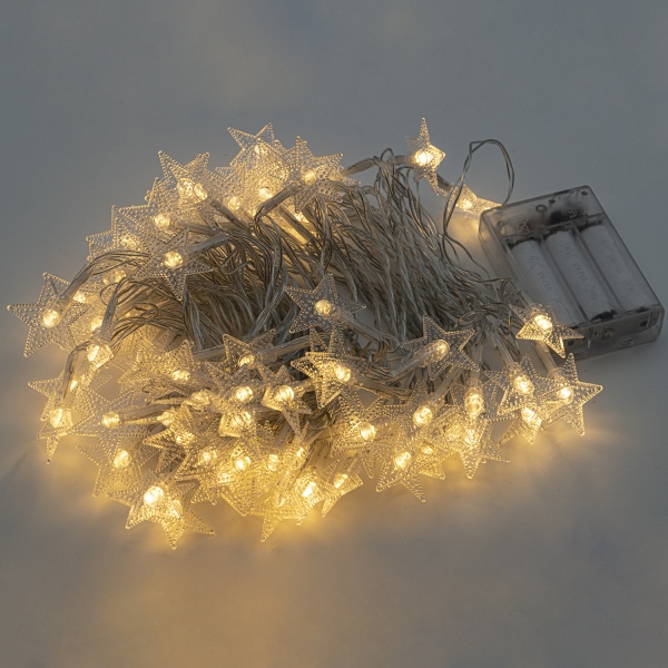 Декоративная гирлянда Altalusse (INL-2706B-80 Warm) встроенный светодиод (LED) 80 ламп 10 м 