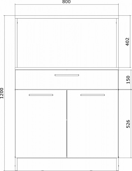 Буфет Грейд Натюр белый 