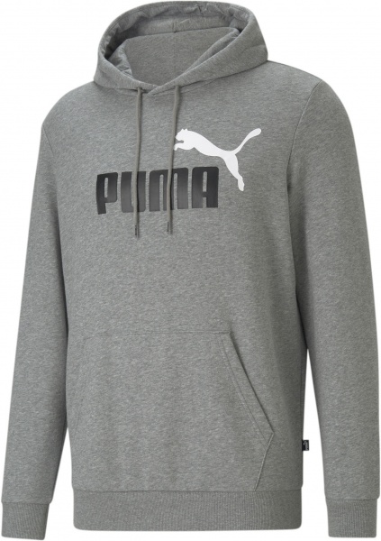 Джемпер Puma ESS+ 2 Col Big Logo Hoodie 58676503 р. L серый