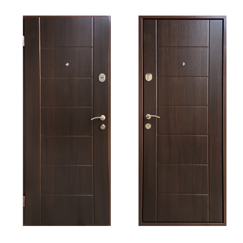 Дверь входная Брама венге темный 2050х860 мм левая