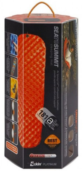 Коврик туристический Sea To Summit UltraLight Insulated Mat Women's Regular STS AMULINS_WR 168x55 см красный