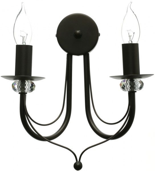 Бра Vitaluce 2x60 Вт E14 чорний V1798 