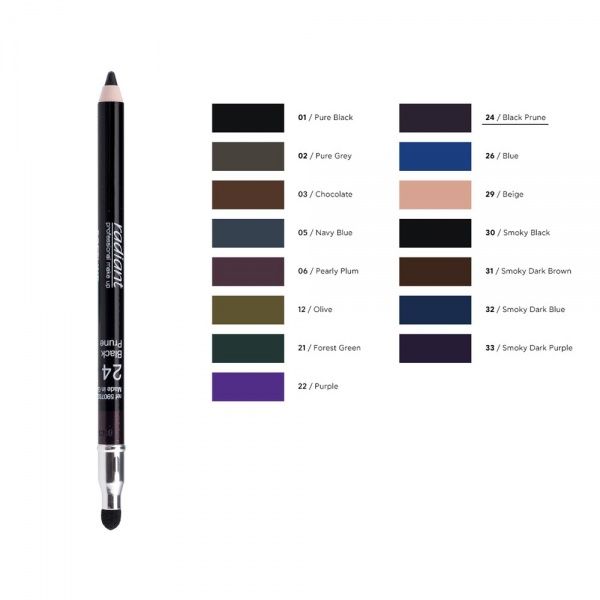 Олівець для очей Radiant Softline Waterproof eye pencil №24 black prune 1,2 г