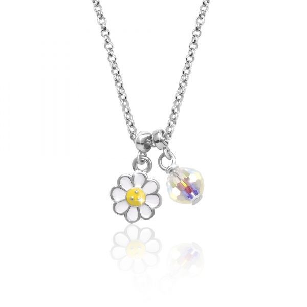 Кольє UMa&UMi Ромашка біло-жовта