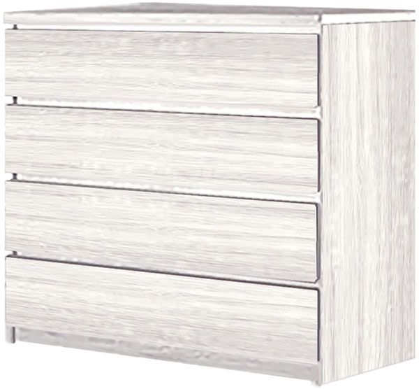 Комод МФ МОДЕРН Сириус 8КМ3 750х390х790 аляска/аляска 