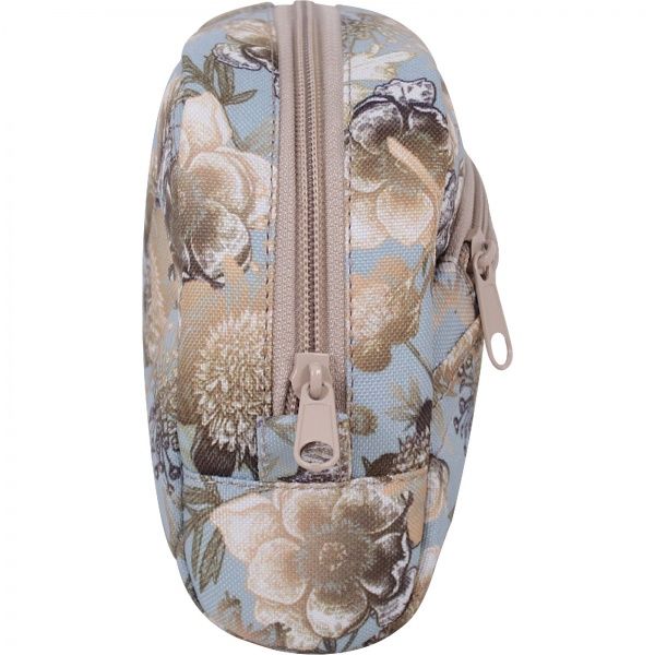 Косметичка Bagland Пташки 1,7 л бірюзовий/бежевий суб.870 (717664) 