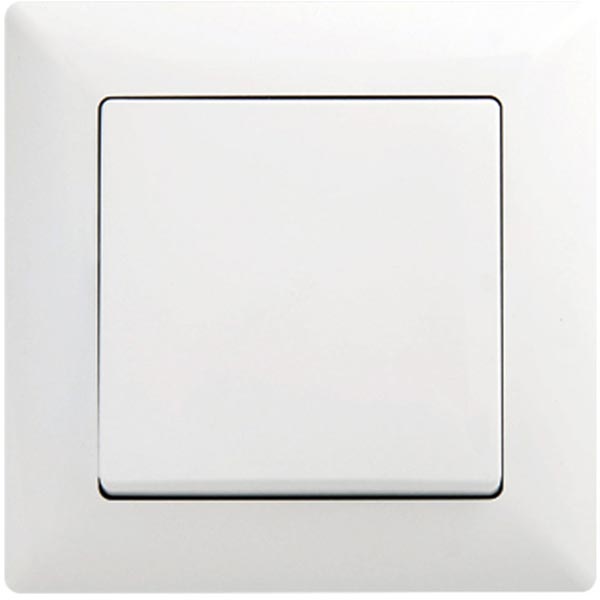 Выключатель одноклавишный Gunsan Visage без подсветки 10 А 250В IP20 белый