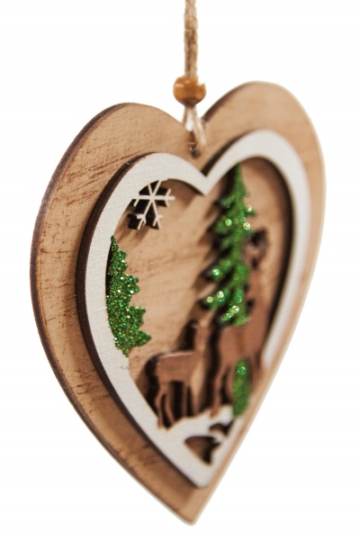 Подвеска Серце 11,5 см 8937