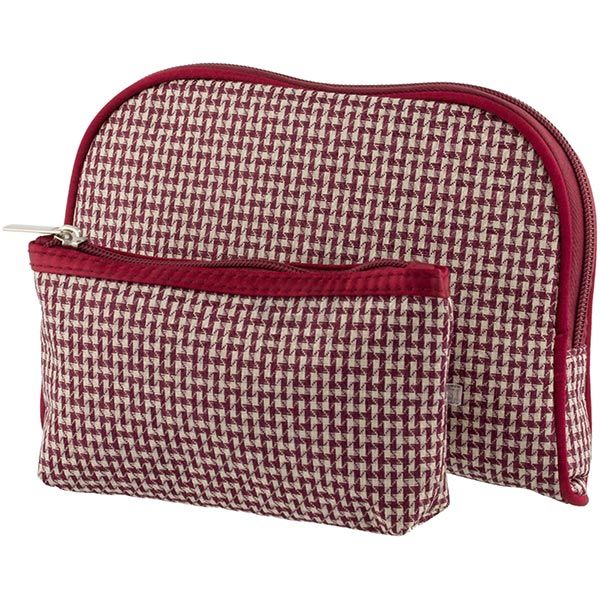 Набір косметичок Твід червоний 2 шт