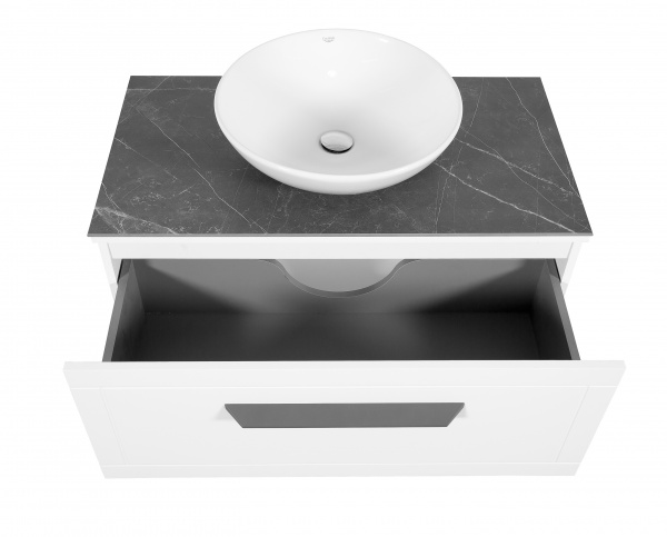 Тумба Aqua Rodos Сiєна білий мат зі стільницею 90 см та умивальником Zero 46 АР000043102