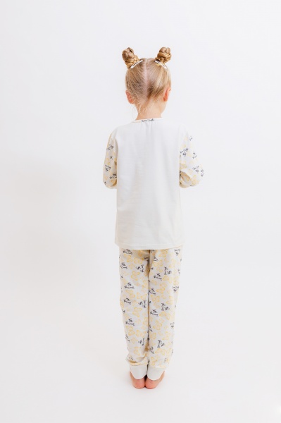 Піжама для дівчаток KOSTA р.122 світло-сірий 2383-4 