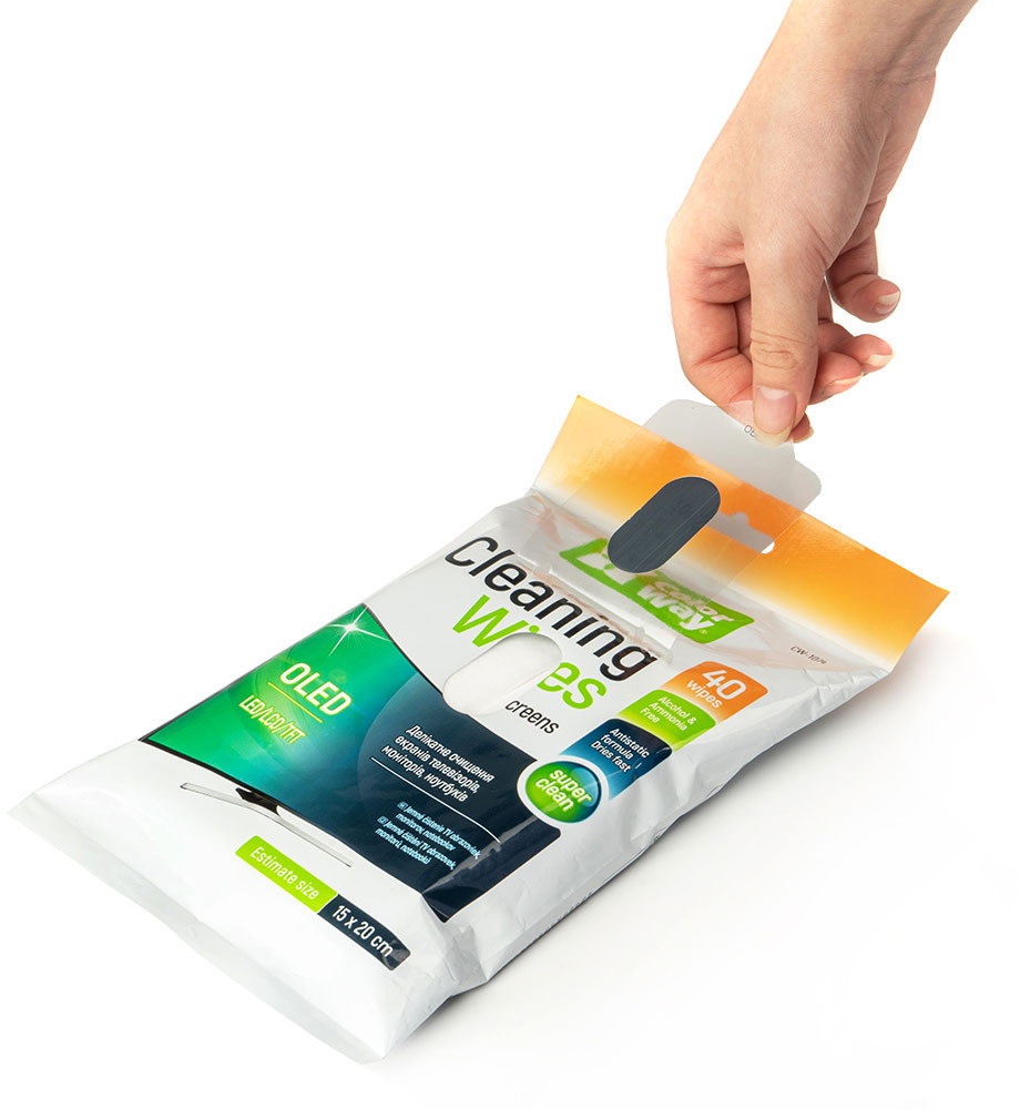 Салфетки чистящие ColorWay для LCD та TFT 40шт (CW-1074)