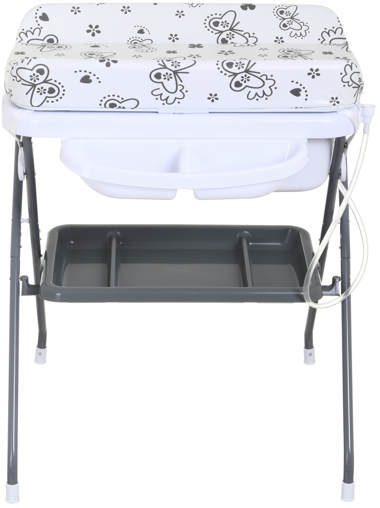 Столик пеленальный Bambinelli с ванночкой 76х76х101 см серый BB023-1