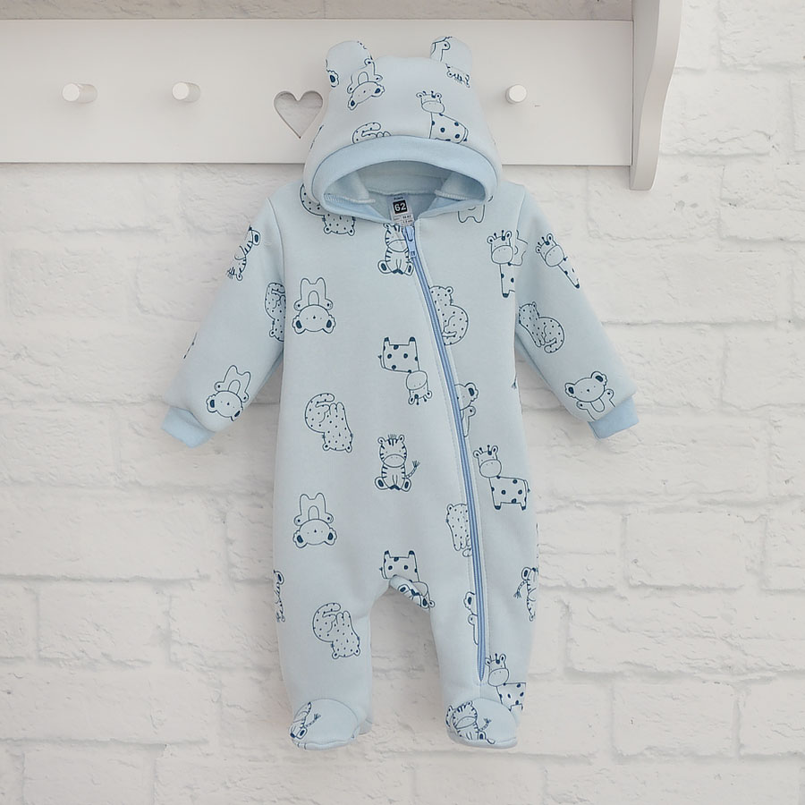 Комбинезон унисекс Blanka Африка р.62-68 голубой 110870