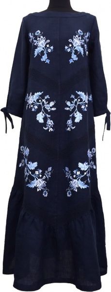 Платье Галерея льна Эсмеральда р. 52 темно-синий 0975/52/1367 