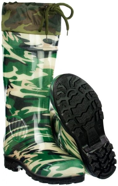 Сапоги резиновые Охота и рыбалка Милитари хаки 42 размер