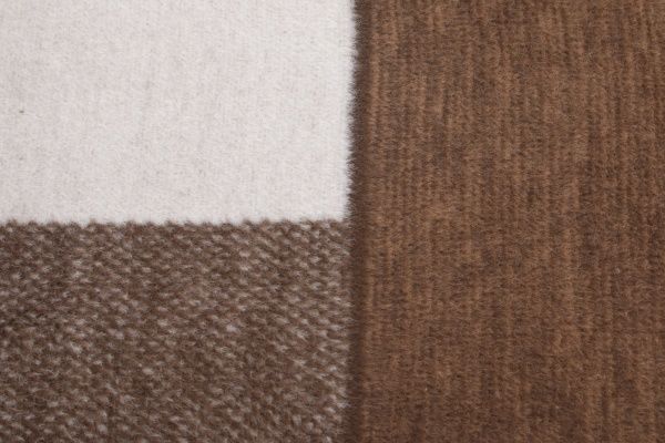 Плед Wohndecke Blocking 150x200 см коричневий/бордовий/сірий Billerbeck 