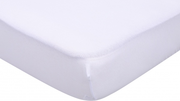 Простирадло трикотажне на резинці 90x200 см білий Homeline 