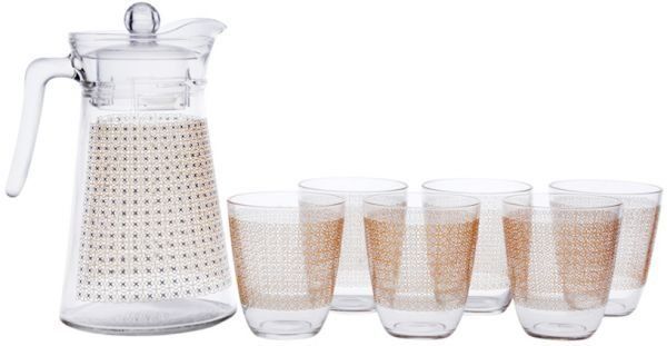 Кувшин и стаканы Neo+Kone Galaxy Gold N0793 Luminarc