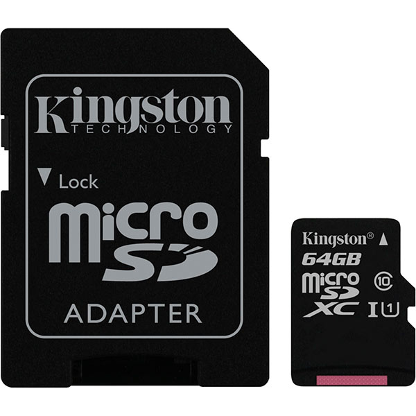 Карта пам'яті Kingston microSDXC 64 ГБ SDCS/64GB