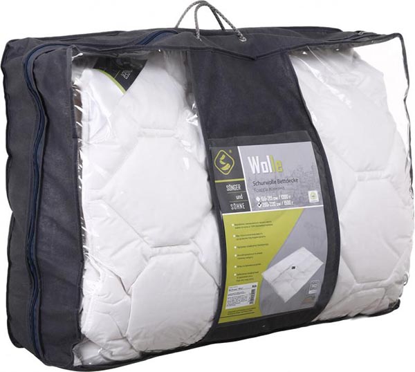 Одеяло шерстяное Wolle 200x220 см Songer und Sohne