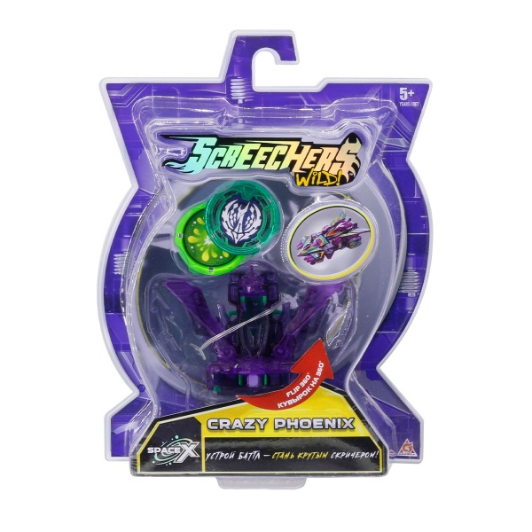 Трансформер Screechers Wild S3 L1 Крейзі Фенікс 1:43 EU682104