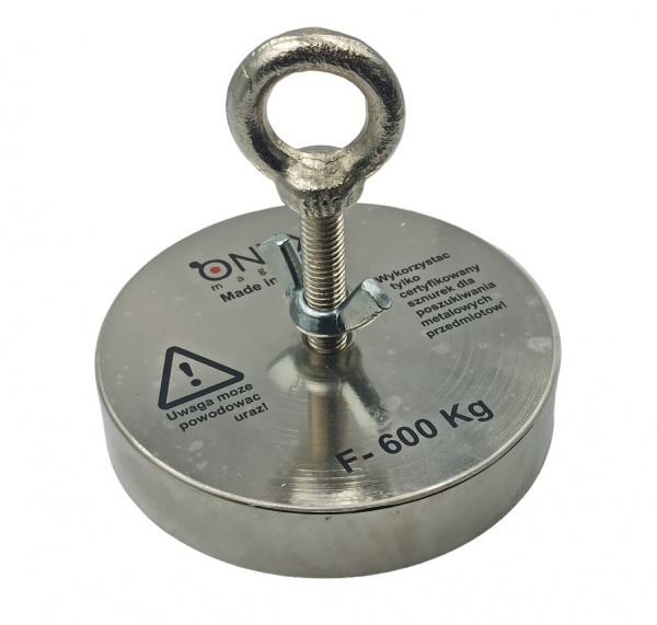 Магніт неодимовий 90х22 мм N52 400 кг пошуковий F-400 односторонній