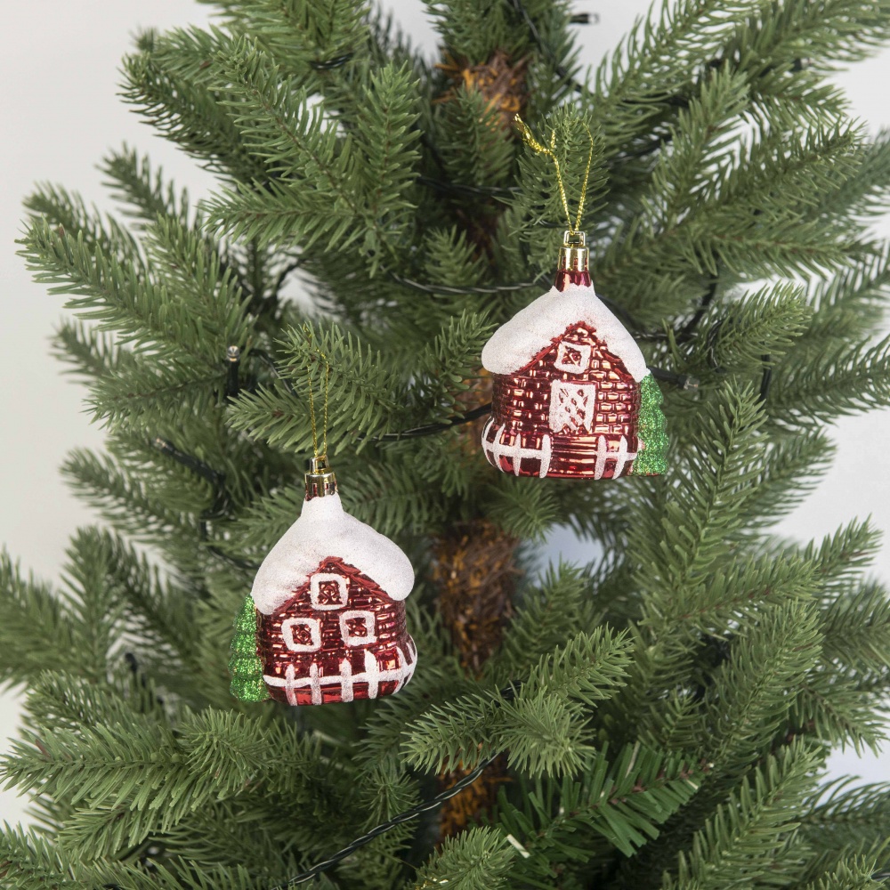 Набор игрушек 4 вида в ассортименте 8-10 см белый с красным