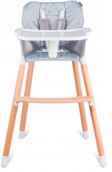 Стільчик для годування Lionelo Koen 2 в 1 сірий LO.KO01