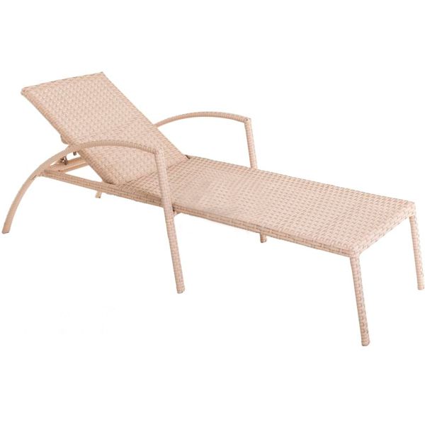 Шезлонг Bella Vita Каспия светло-бежевый 70x195 см 