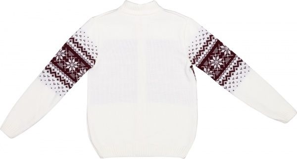 Жакет Mari-Knit р.134-68 белый с бордовым 827 