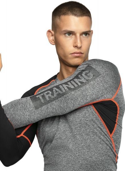 Футболка с длинным рукавом 4F H4L20-TSMLF001-24M 3XL серый