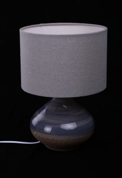 Настільна лампа Accento lighting 1x40 Вт E14 сірий із коричневим ALT-T-F4563BC2 