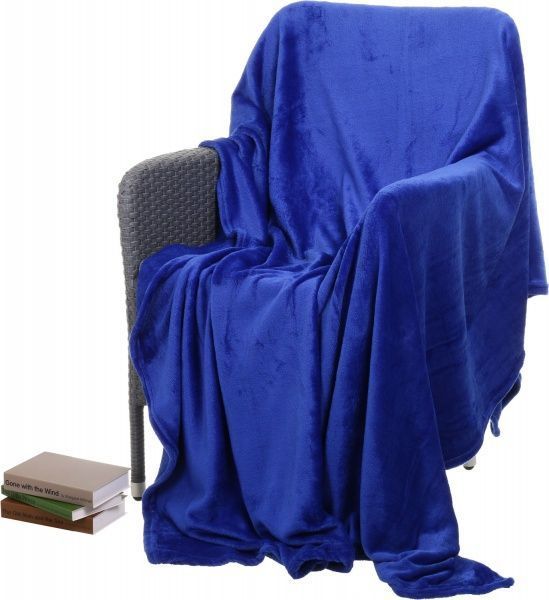 Плед Basic 220 г/кв.м 160x200 см синий La Nuit 