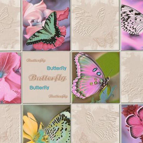 Славянские обои Expromt В49 Баттерфляй 932-01 0.53x10.05 м