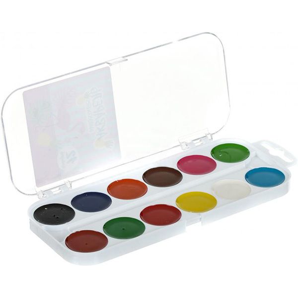 Фарби акварельні медові 12 кольорів Фламінго