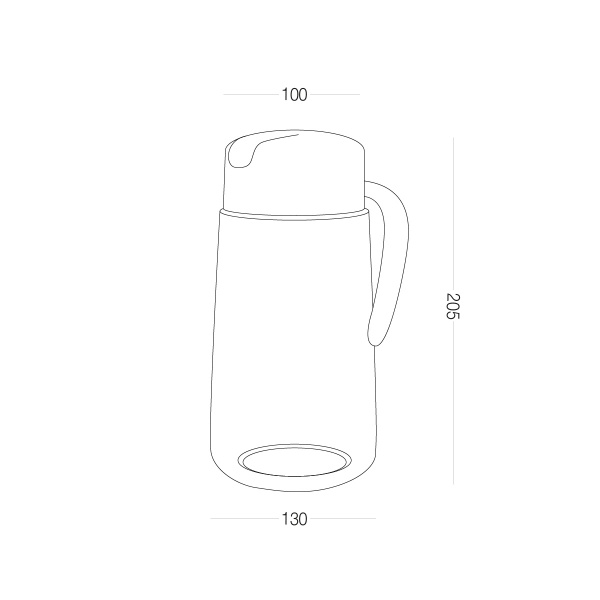 Емкость для масла или уксуса KP-09 M T/GRAY MVM