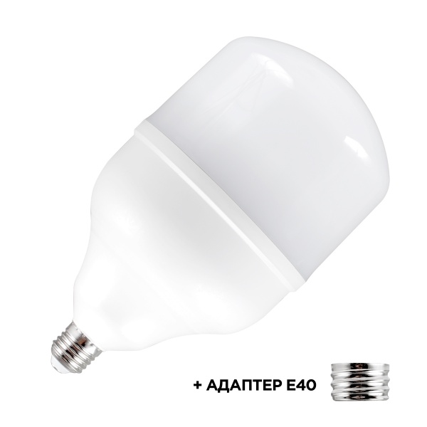 Лампа светодиодная Светкомплект T140 A 50 Вт матовая E27E40 165 В 6000 К 