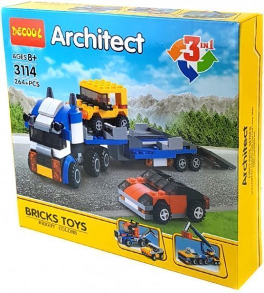 Конструктор Brick Транспорт 3 в 1 3114