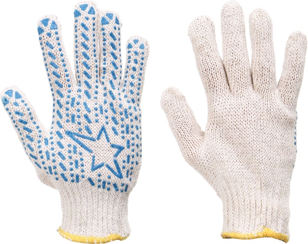 Рукавички Платінум Груп Х/Б(60) з покриттям ПВХ крапка XL (10) 10316091