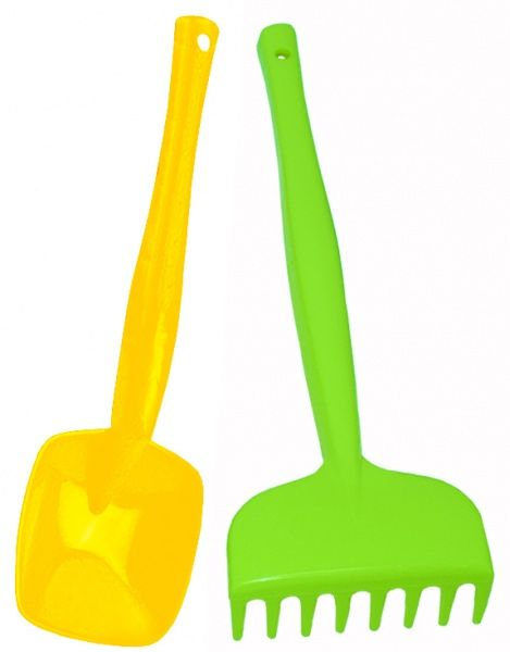 Набір для гри з піском Тигрес Лопатка та грабелькі великі